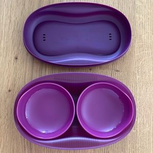 TUPPERWARE Microwave breakfast maker set with inserts for eggs